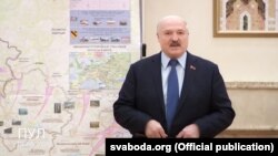 Аляксандар Лукашэнка на нарадзе 1 сакавіка 2022 году
