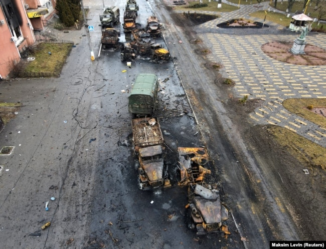 Знищена російська військова техніка у Київській області, 3 березня 2022 року