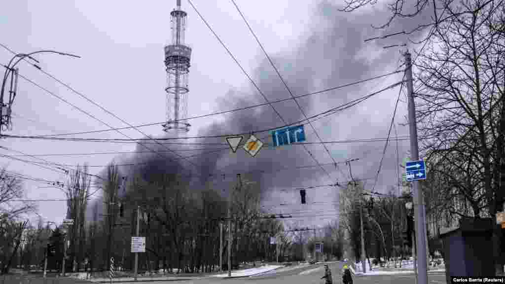 Kyiv, March 1 and August 24 On March 1, Russian rockets hit the television tower in Dorohozhychy.&nbsp;As a result of the attack, five people died and five were injured