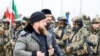 Рамзан Кадыров и председатель парламента Магомед Даудов перед чеченскими силовиками