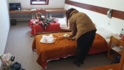 Izbjeglice iz Ukrajine u motelu Plitvice u Zagrebu, 27. februar 2022.