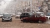 Armenia - Heavy snowfall in Yerevan, 10Feb2012.