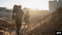 سربازان اسرائیلی در بخشی از نوار غزه 