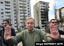 Guterres tokom posete Borođanki