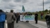 Meštani blokirali 28. aprila saobraćajnicu Valjevo-Beograd protestujući zbog istraživanja litijuma na tom području, 28. 4. 2022.