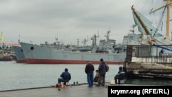 Корабли Черноморского флота РФ в Сухарной бухте