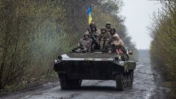 Украинские военные, фотография сделана 19 апреля