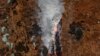 Спутниковый снимок лесного пожара в Сибири (иллюстративная картинка)