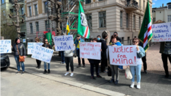 Митинг в Норвегии в защиту Амины Герихановой