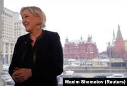 Марин Ле Пен во время визита в Москву в марте 2017 года