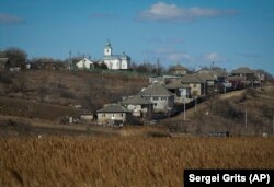 General view of the village of Budjac, Moldova