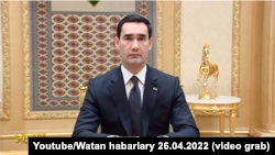 Turkmen President Serdar Berdymukhammedov (file photo)