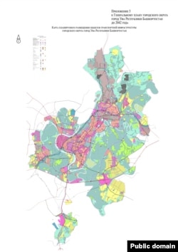 Карта планируемого размещения объектов транспортной инфраструктуры городского округа город Уфа