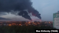 Один из предыдущих ударов по Брянску, архивное фото, 2022 год