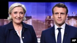 Marine le Pen dhe Emmanuel Macron
