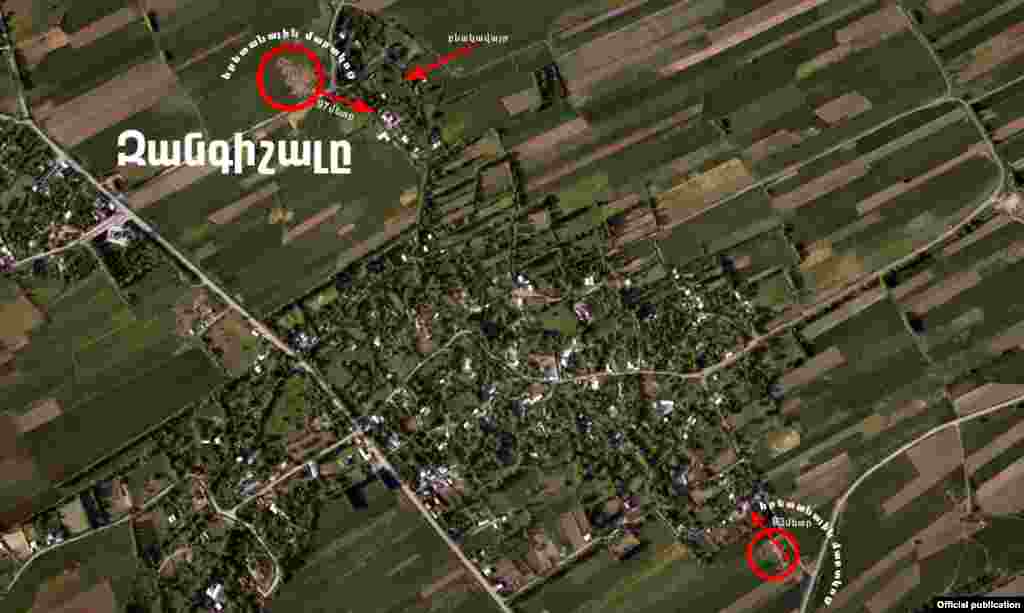 Nagorno Karabakh - Picture made from the air, proving, according to Nagorno Karabakh’s Ministry of Defense, the deployment of Azerbaijani forces’ military objects in populated areas or in their immediate neighborhood, 28Apr,2016