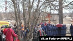Похороны погибшего российского срочника