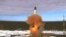 The Sarmat intercontinental ballistic missile is launched during a test at Plesetsk cosmodrome in the Arkhangelsk region.