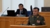 Замминистра обороны Эмомали Собирзода выступает в парламенте