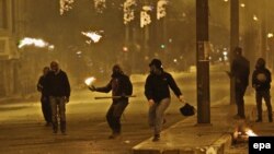 Архивска фотографија од инциденти по маршот за одбележување на годишнината од бунтот. 2016
