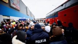 Refugjatë ukrainas në Poloni.