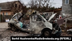 Разрушения в деревне Горенка под Киевом, 6 марта.