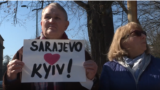 Anti-war protests in Sarajevo