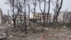 Город Изюм в Харьковской области после российского обстрела