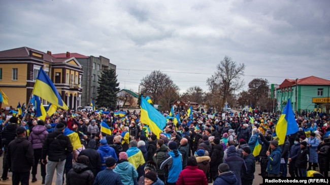 Як Генічеськ протестував проти агресії Росії (фотогалерея)
