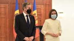 Američki državni sekretar Antony Blinken u posjeti glavnom gradu Kišinjevu, s predsjednicom Moldavije Maiaom Sandu.