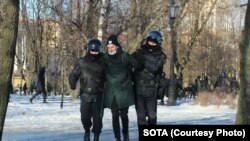 Задержание на акции в Петербурге 