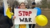 Митинг в поддержку Украины в Алматы. 6 марта 2022 года