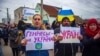 Протест против российской агрессии в Геническе. Херсонская область, 6 март 2022 года
