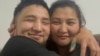 Miras Tasharghanov, pictured here with his mother, Gulzhan Tasharghanova, thought he was going to be working in a Russian meat-processing plant. Instead he ended up in Ukraine with the Russian Army.  
