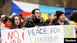 Акции поддержки Украины в Чехии, иллюстрационное фото 