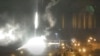 Фрагмент ночной атаки на Запорожскую АЭС, начало марта 2022 года. 