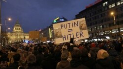 Antiratni skup u Pragu, Češka Republika, 4. marta 2022.