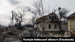 Село Мархалівка, Київська область, після авіаудару