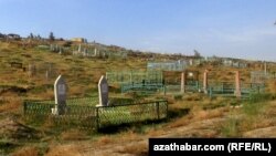 Turkmenistan -- grave yard. cemetery