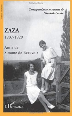 تصویری از دوبووار و الیزابت لوکوئن بر جلد کتاب نامه‌ها و دست‌نوشته‌های زازا