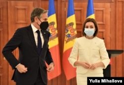 Secretarul de stat Anthony Blinken a vizitat Chișinăul la 5 martie 2022.