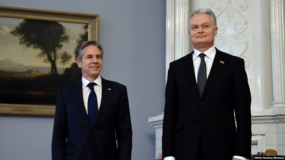 Američki državni sekretar Antony Blinken i predsjetnik litvanski predsjednik Gitanas Nauseda