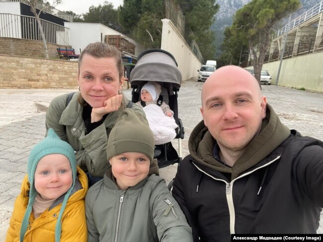 Aleksandr Medvedev and his family have left Russia for Turkey.