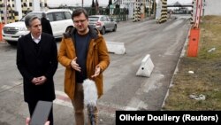 Ентоні Блінкен (ліворуч) і Дмитро Кулеба зустрілися 5 березня на кордоні України і Польщі