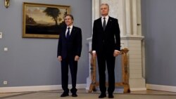 Američki državni sekretar Anthony Blinken i predsjednik Litvanije Gitanas Nauseda u Viljnusu, 7. mart 2022.