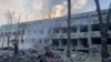 A hospital building in Mariupol, Ukraine, after a Russian strike in March 2022.
