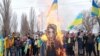 Щоденно на акції протесту виходять мешканці Мелітополя (на фото: протест 7 березня)
