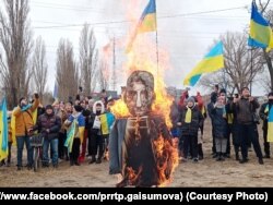 Акція проти військ РФ у Мелітополі, 7 березня 2022 року