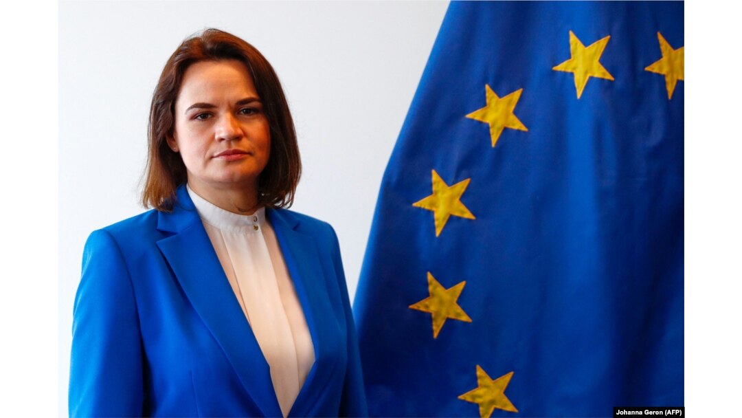 Svetlana Țihanovskaia este punctul de contact al UE cu opoziția din Belarus.