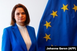 Svetlana Țihanovskaia este punctul de contact al UE cu opoziția din Belarus.